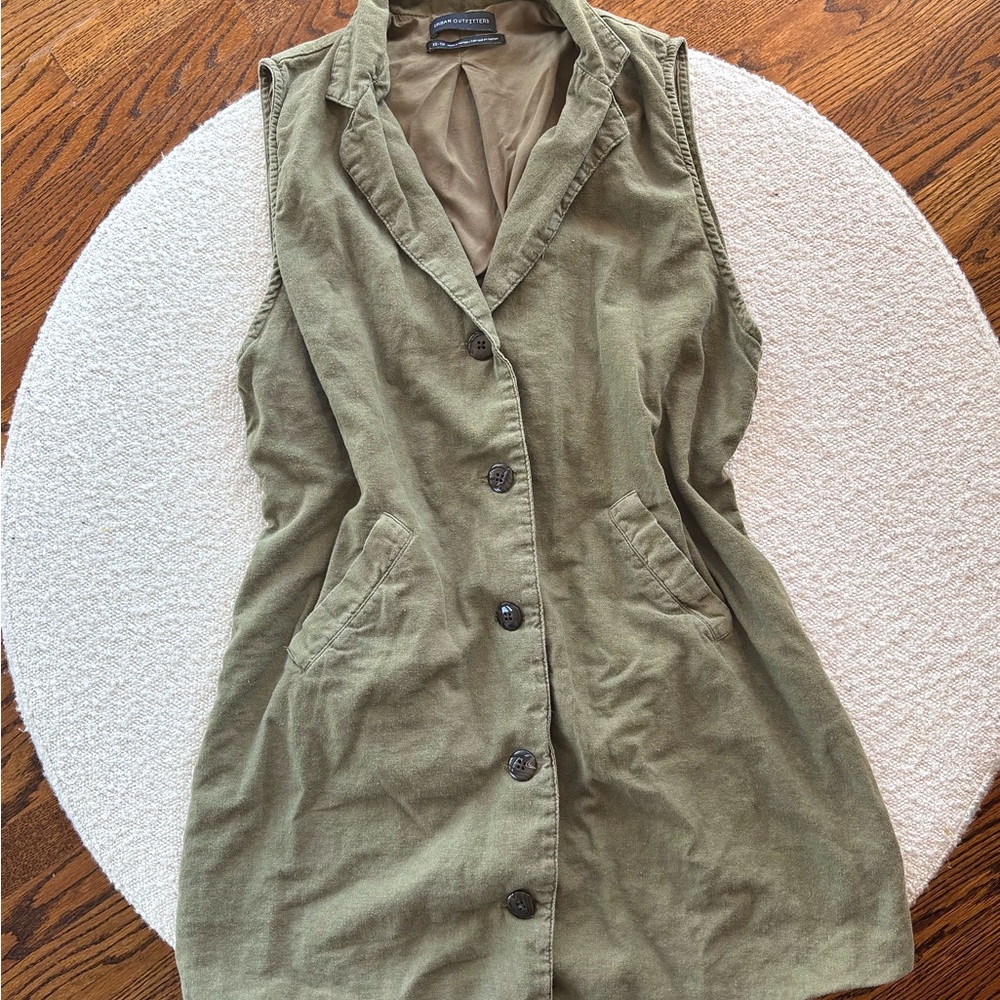 Urban Outfitters XS Army Green Tank Dress Streetwear Layering Dress